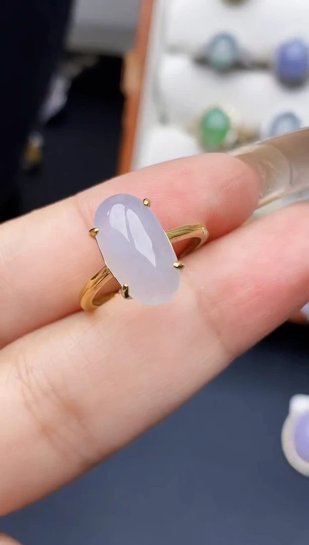 银S925镶嵌戒指翡翠2672