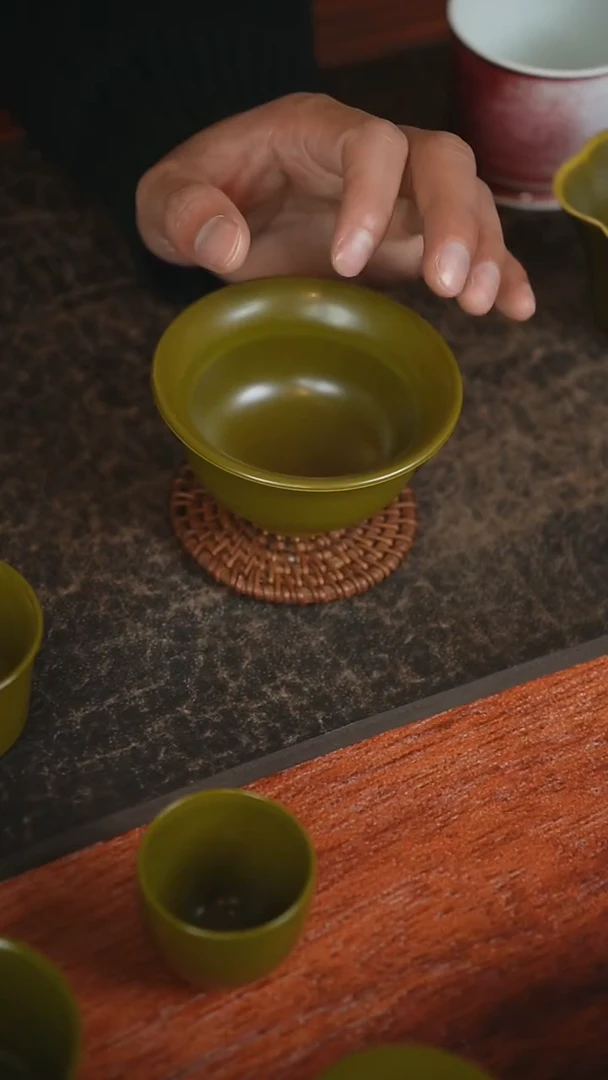 瓷片景德镇原矿高温手做茶叶末杯子压手