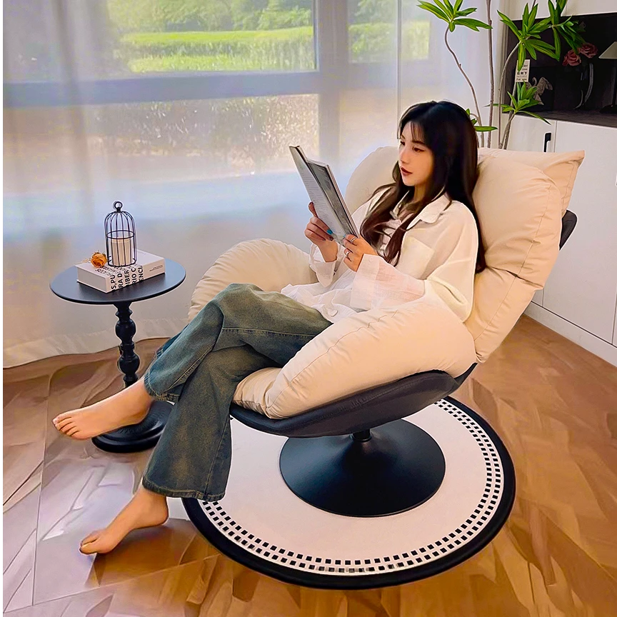 【升级60超大底盘】客厅蛋壳椅阳台休闲现代舒适躺椅单人沙发椅