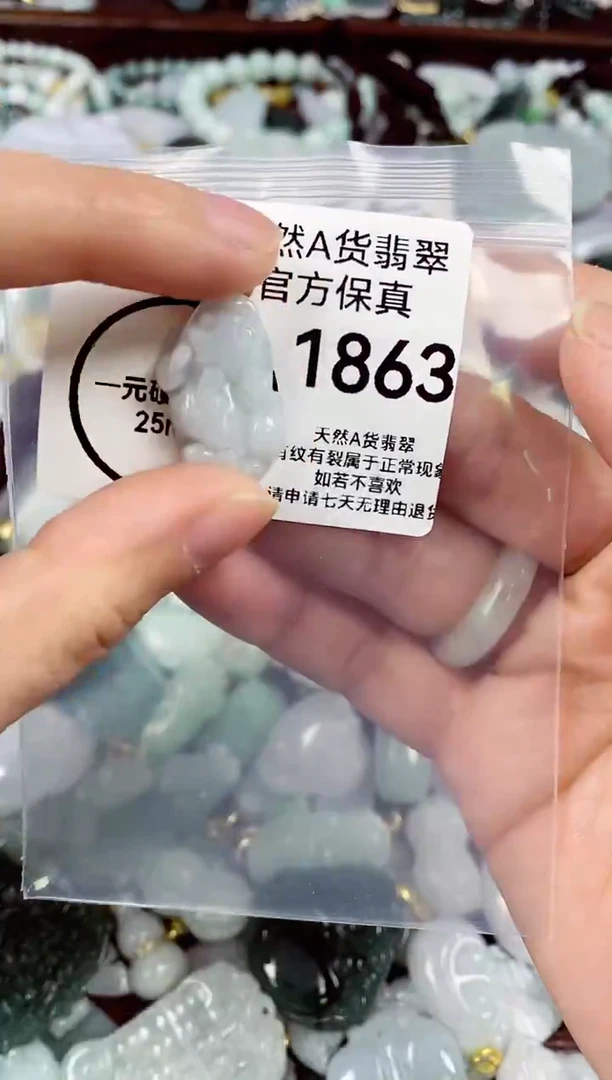 【闪购商品】翡翠颈饰未镶嵌天然A货翡翠1863