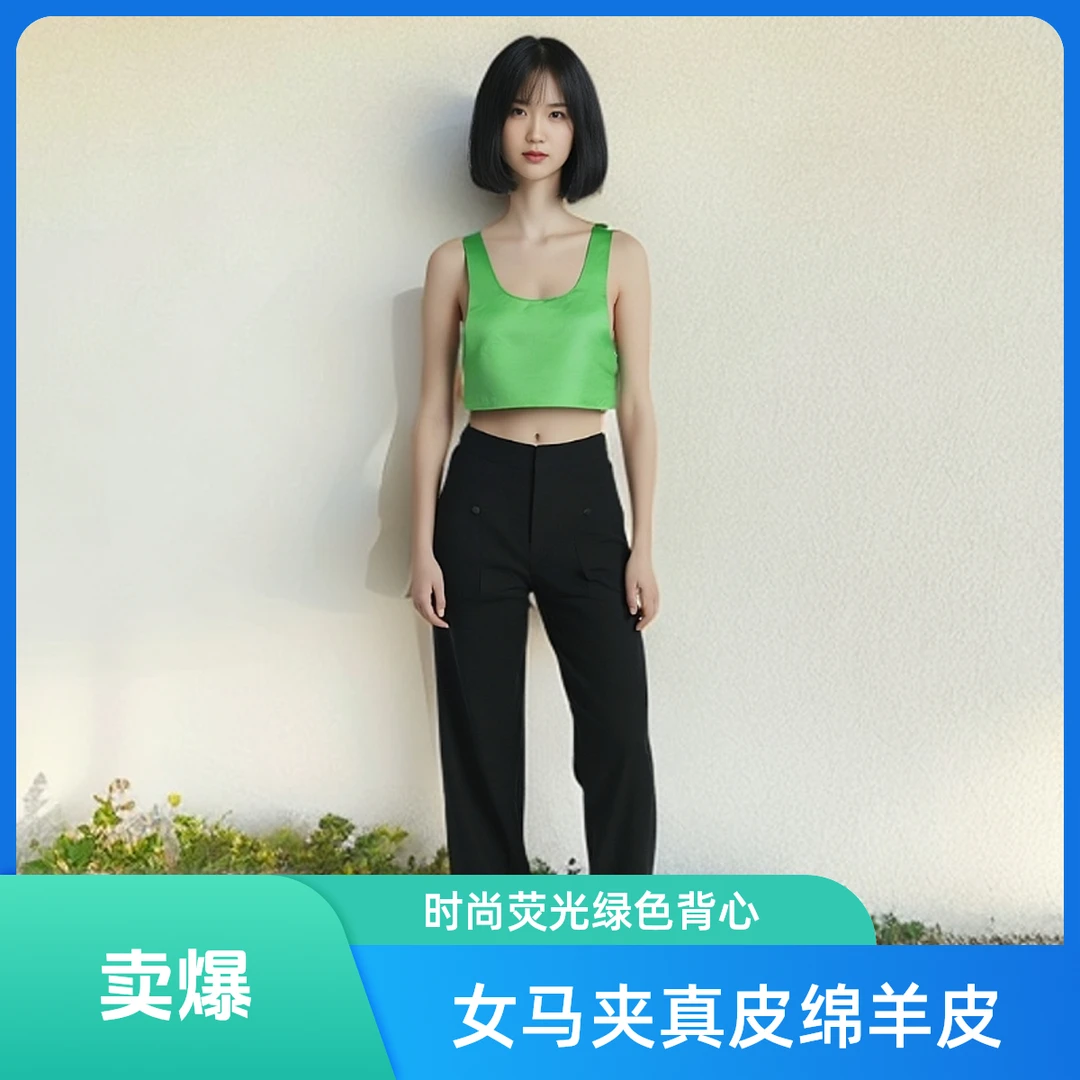 zx女士绵羊皮真皮马甲皮马夹显瘦时尚休闲外穿