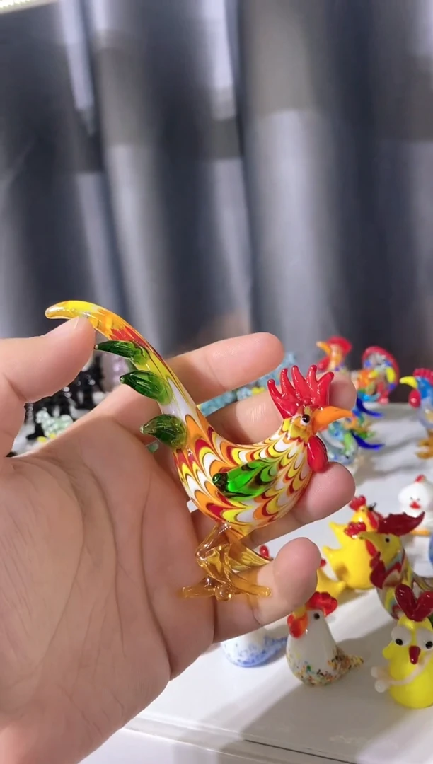 琉璃手工艺品公鸡