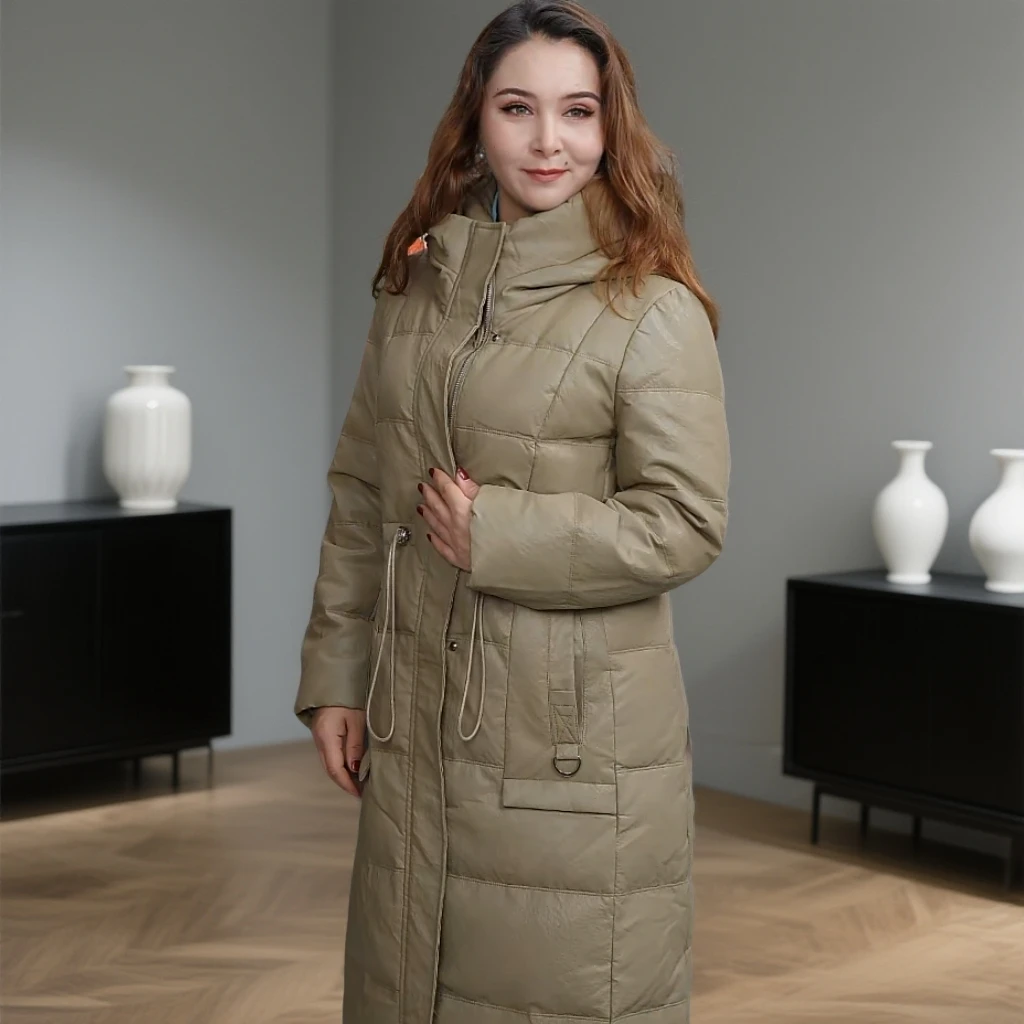 最新高档舒适长款女外套