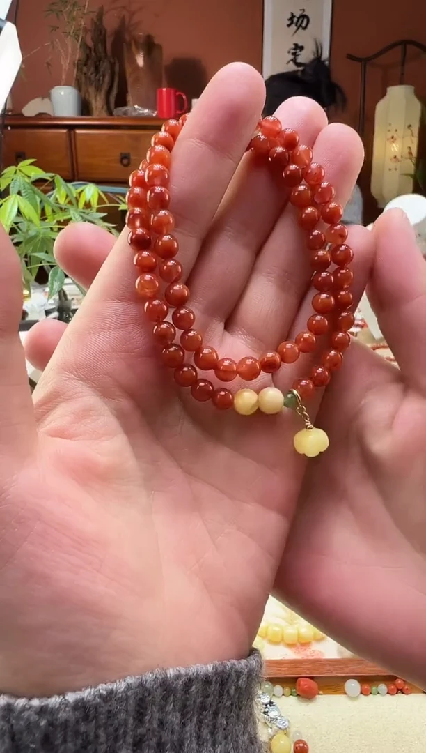 【闪购商品】南红玛瑙手串未镶嵌南红6mm