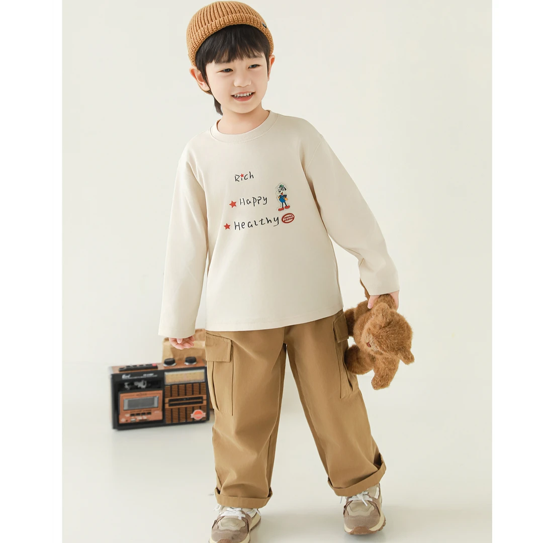 YOEHYAUL/幼悠秋二波【萌酷有型】男童柔软亲肤尽显活力T恤 N6688