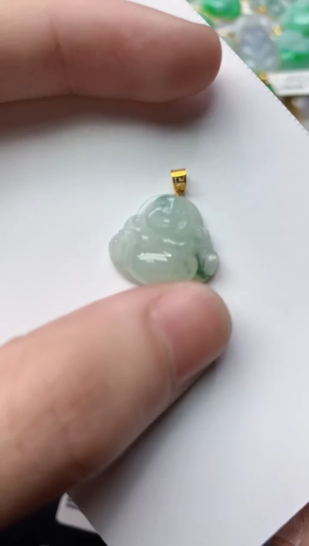 【闪购商品】翡翠颈饰18K金镶嵌55.........