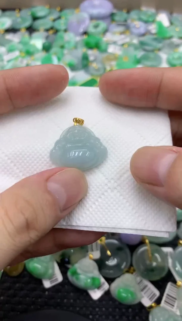 颈饰未镶嵌翡翠天然缅甸翡翠A货
