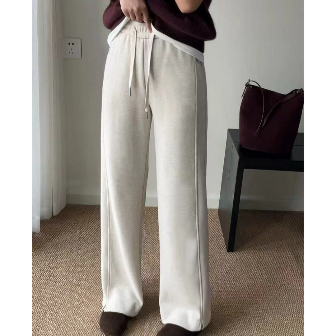 妮子严选冬季百搭时尚洋气款直筒裤93025