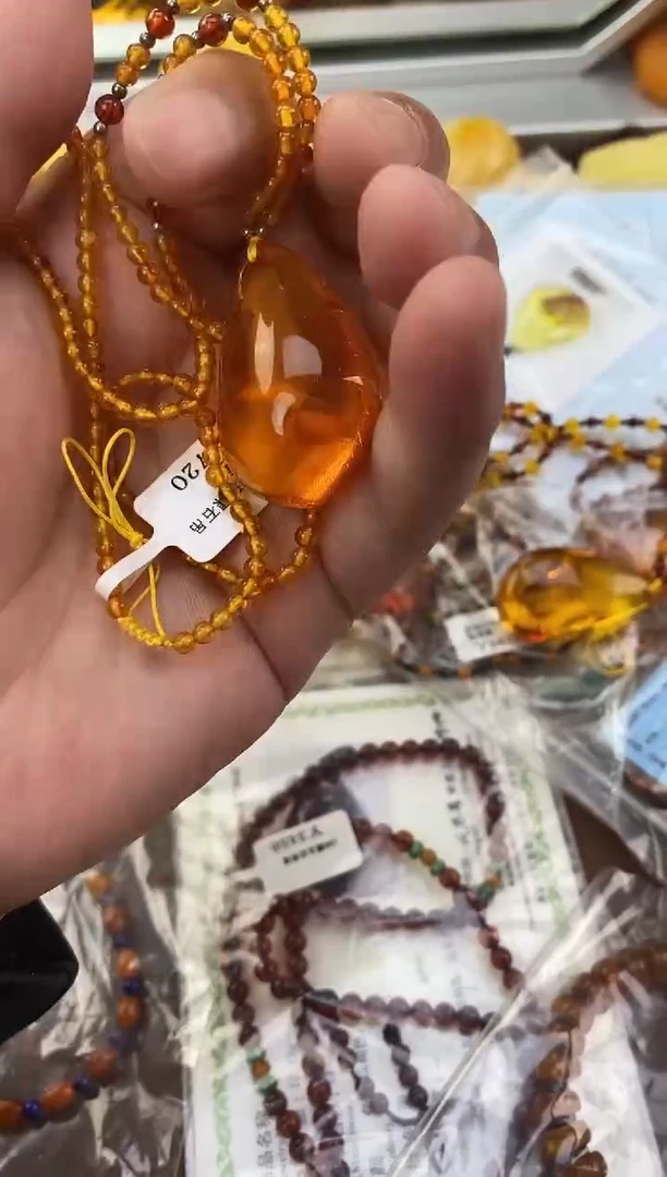 裸石琥珀未镶嵌天然琥珀蜜蜡吊坠