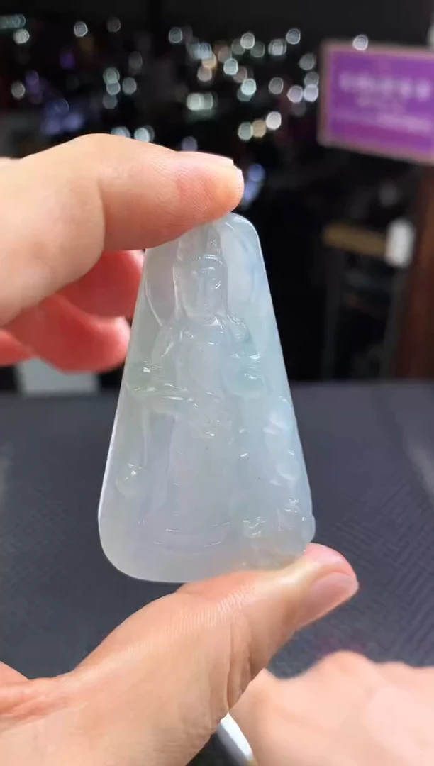 定制翡翠未镶嵌翡翠吊坠--12721