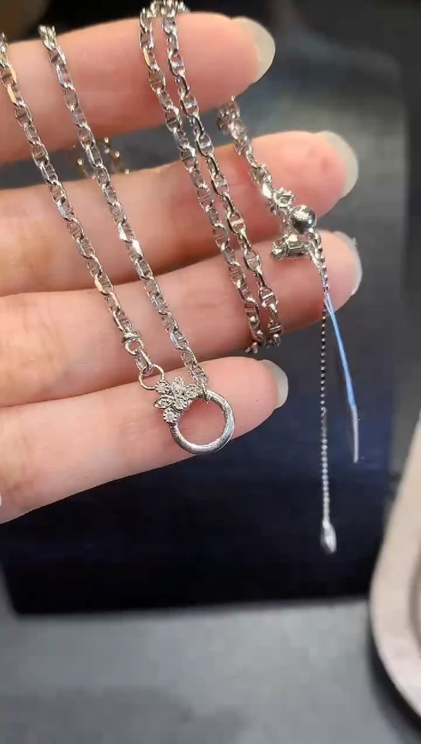 项链18K金镶嵌翡翠L多样性发其一