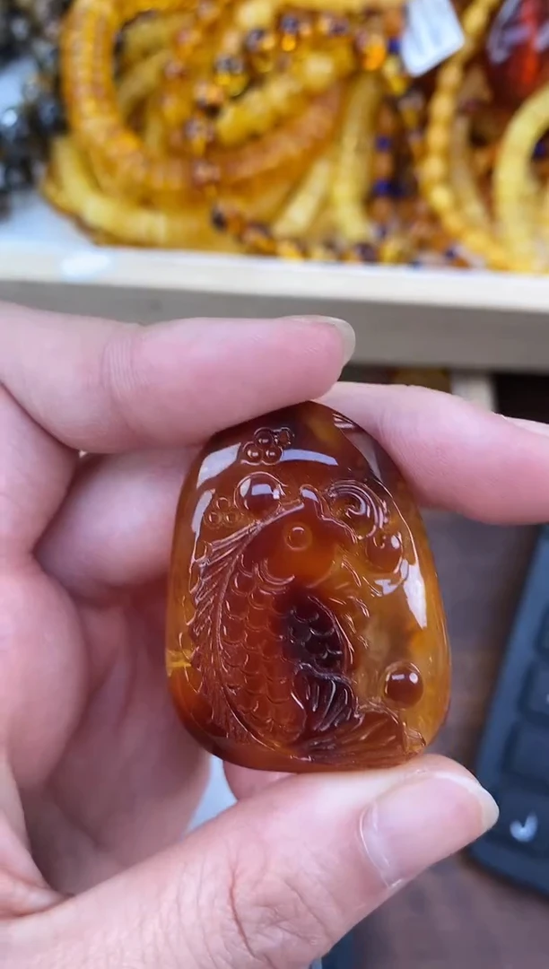 裸石琥珀未镶嵌天然琥珀蜜蜡