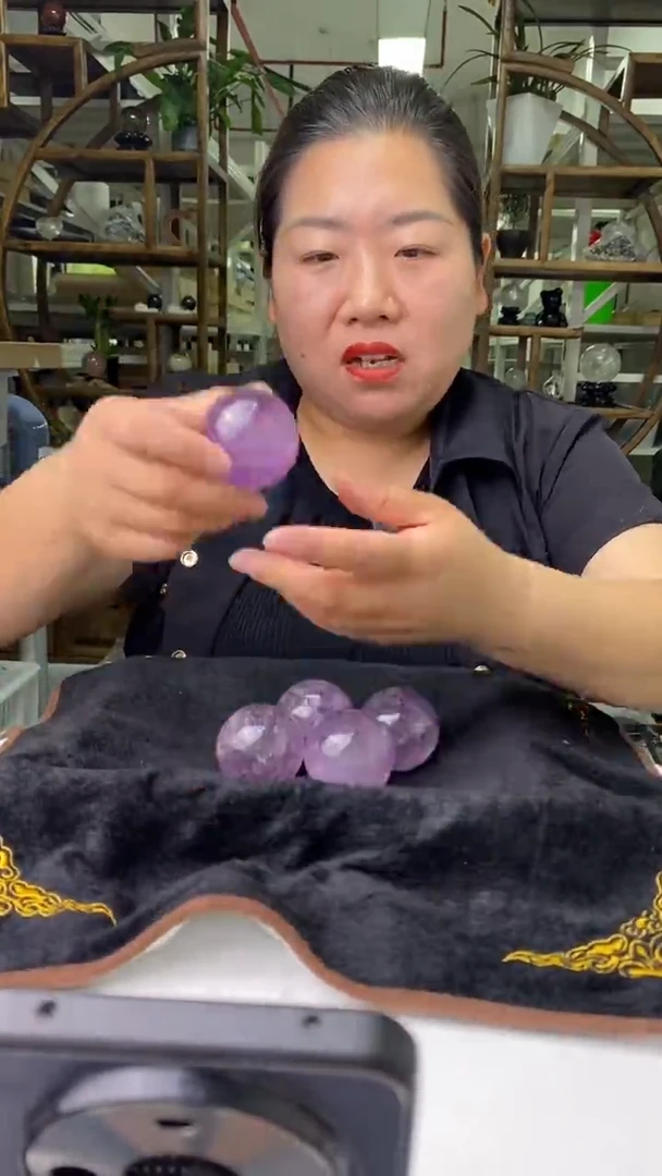 球未镶嵌水晶紫水晶球D32多样性发其一