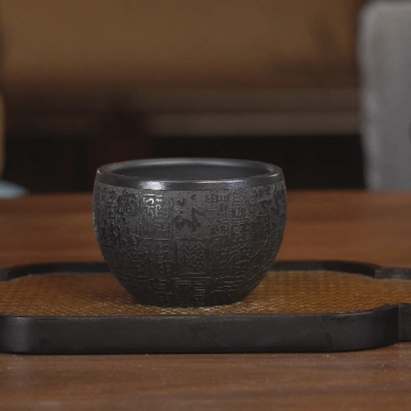 1070原矿紫砂石黄主人杯杯YMJ150CC左右