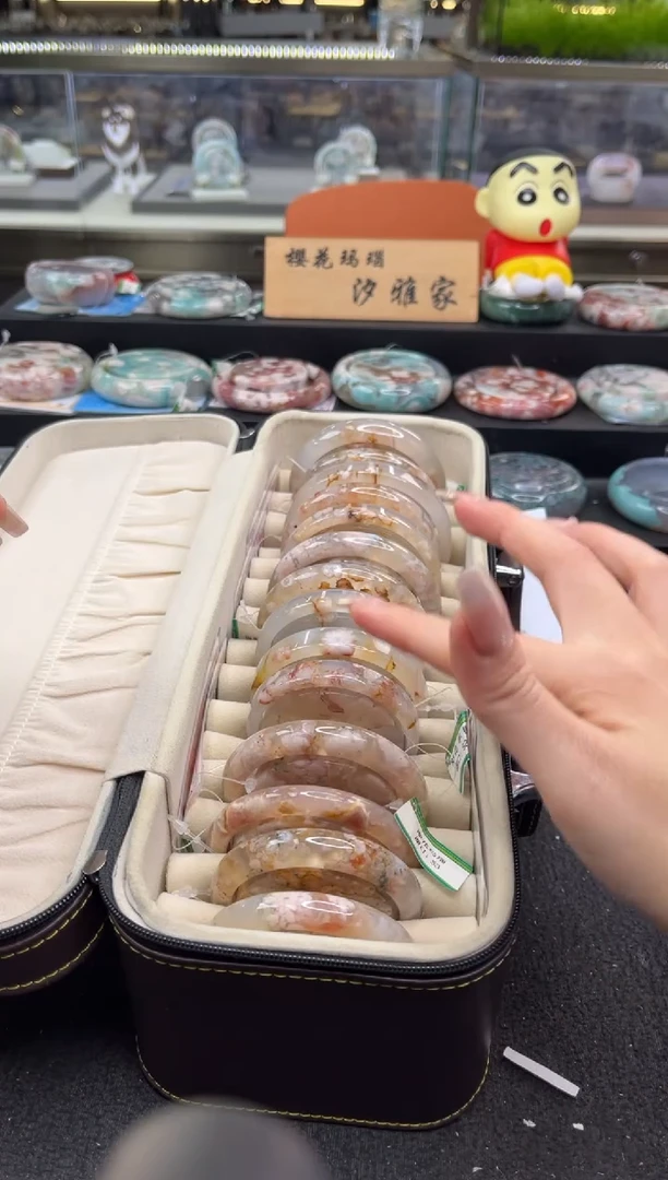 未镶嵌手镯石英质玉尘*丷圈口（赠品镯心）