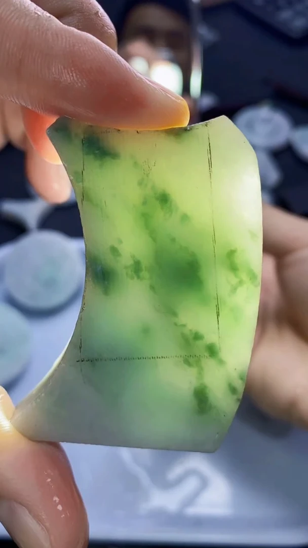 裸石翡翠天然缅甸A货【海】002