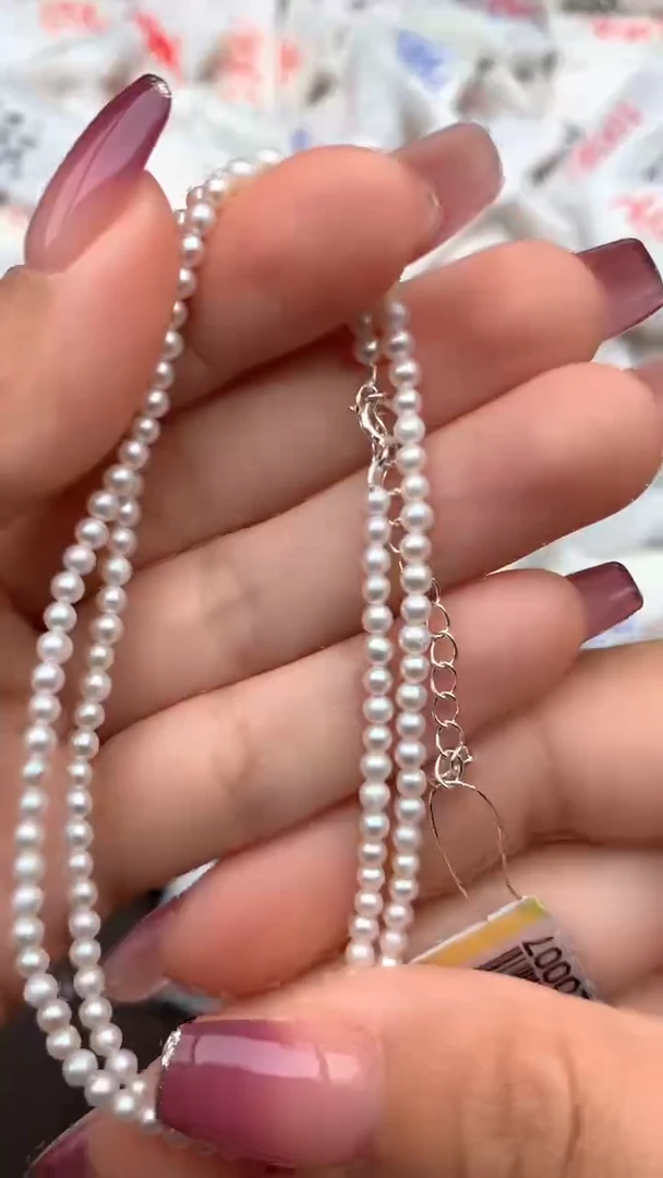 【闪购商品】淡水珍珠颈饰银S925镶嵌—   