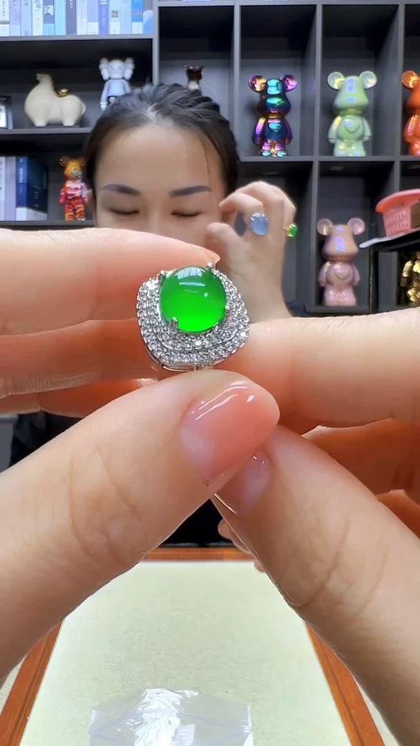 翡翠银S925镶嵌颈饰丹丹diy劲饰