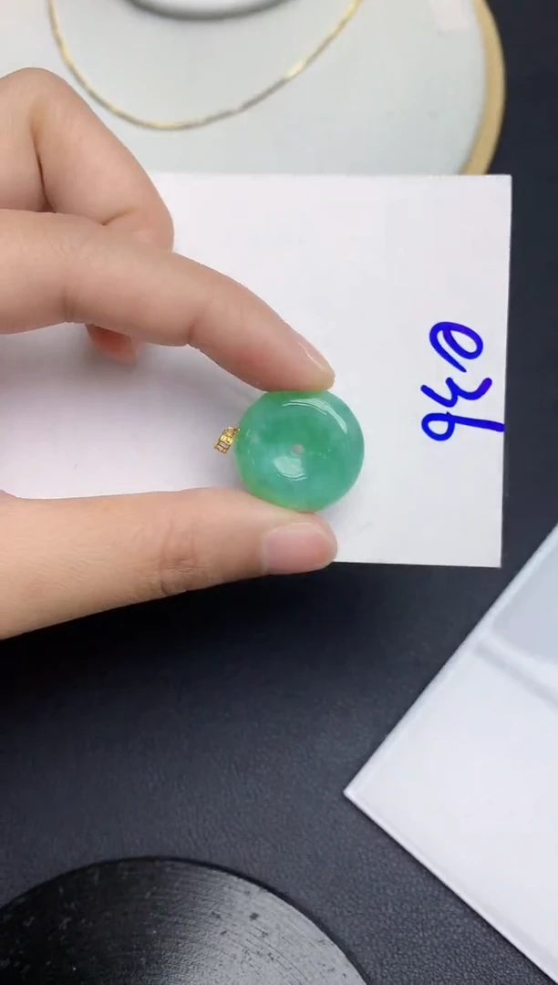 【闪购商品】翡翠颈饰18K金镶嵌000000000