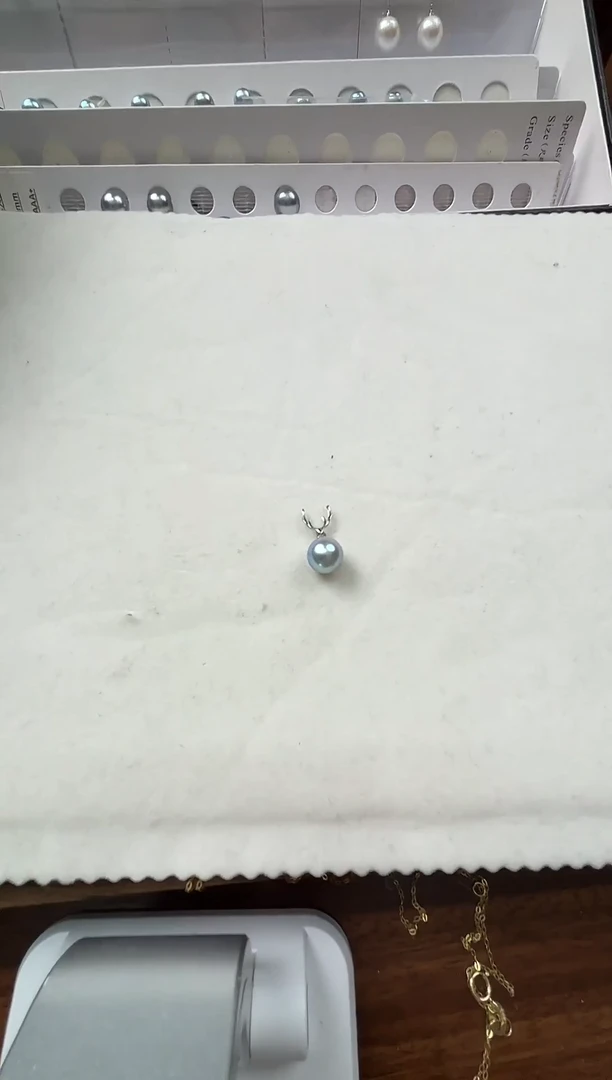 吊坠(赠链)18K金镶嵌海水珍珠海水真多麻吊坠