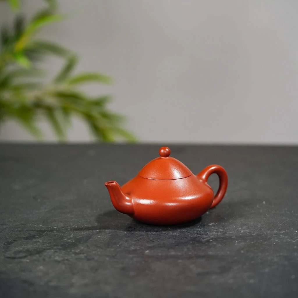 梨形壶宜兴原矿朱泥精工容量100手工制作紫砂茶具