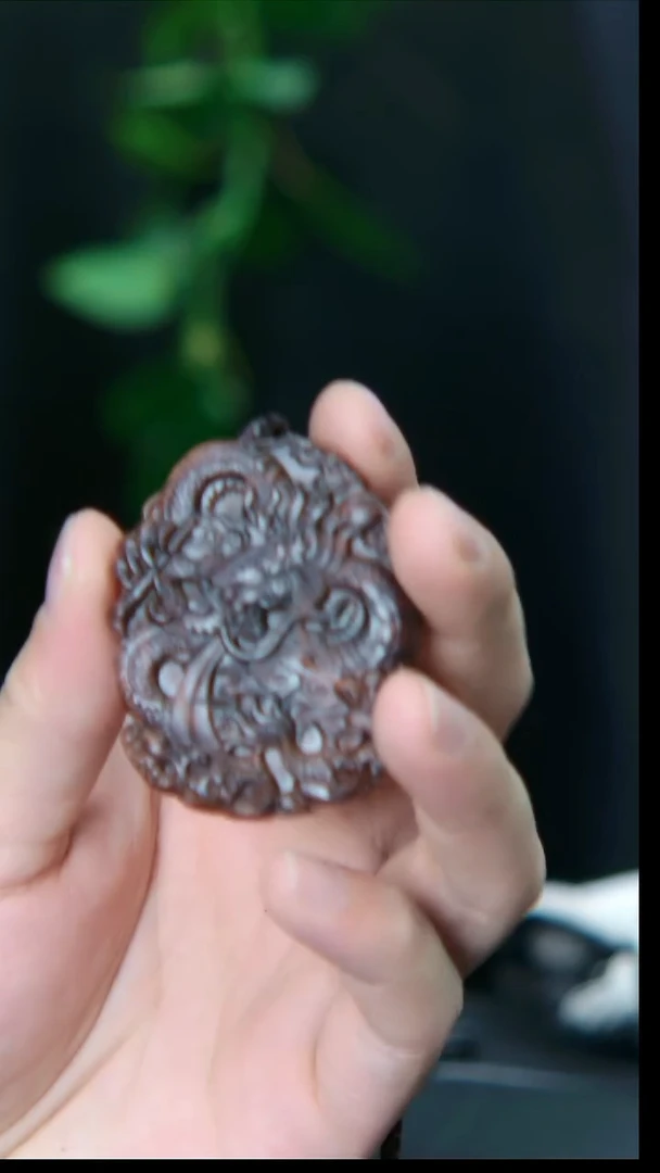 【闪购商品】黄花梨/降香黄檀手串/手链龙牌2