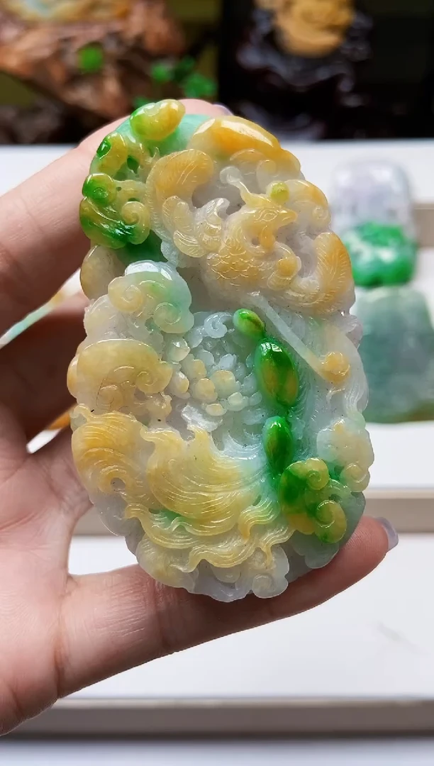 颈饰未镶嵌翡翠翡翠A货