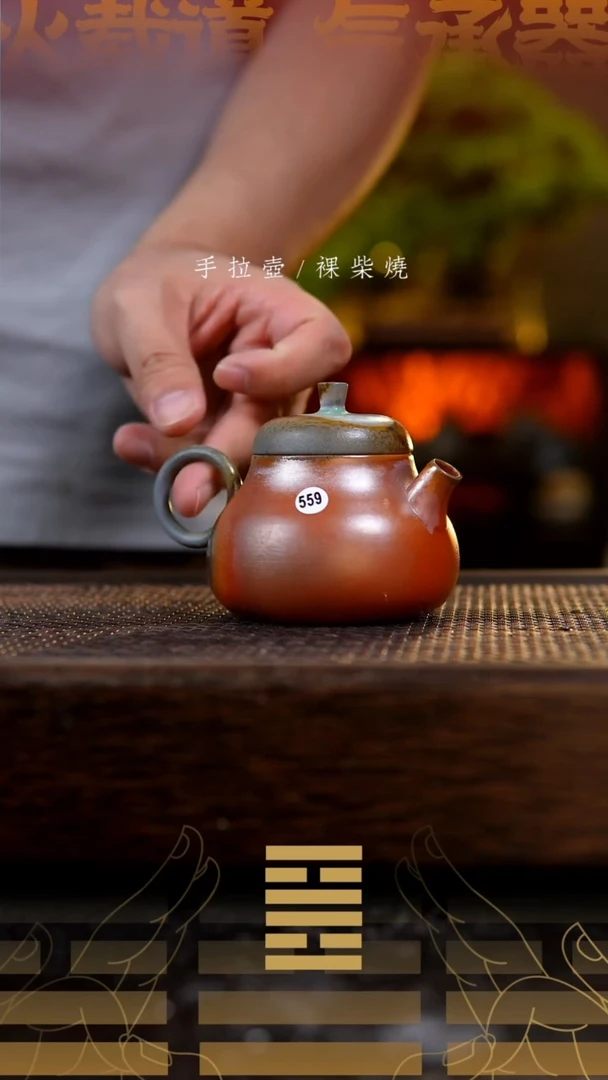 夸烧柴烧小圆满壶559