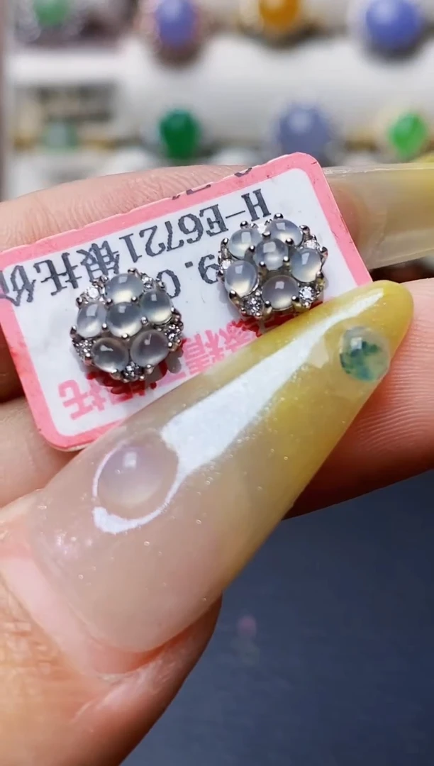 银S925镶嵌戒指翡翠8127