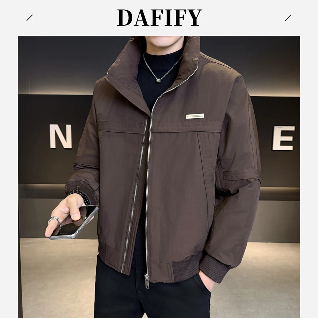 DAFIFY羽绒服男冬季立领潮牌休闲帅气高级感加厚保暖冬装外套