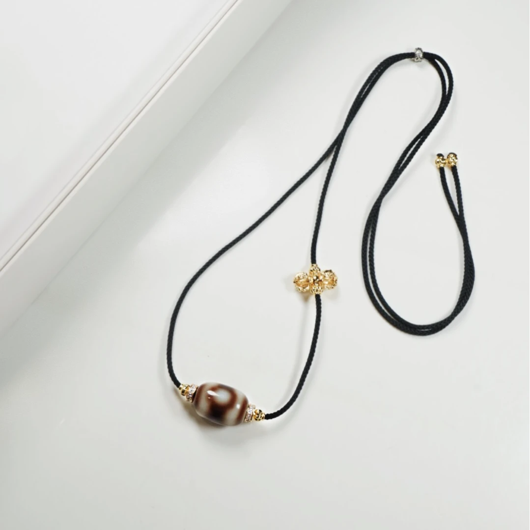 岚宫措| 坛城三眼天珠项链（多样性发货）L016