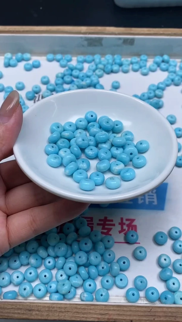 玛瑙/玉髓散珠未镶嵌C833 海纹 石5*8mm20个8元