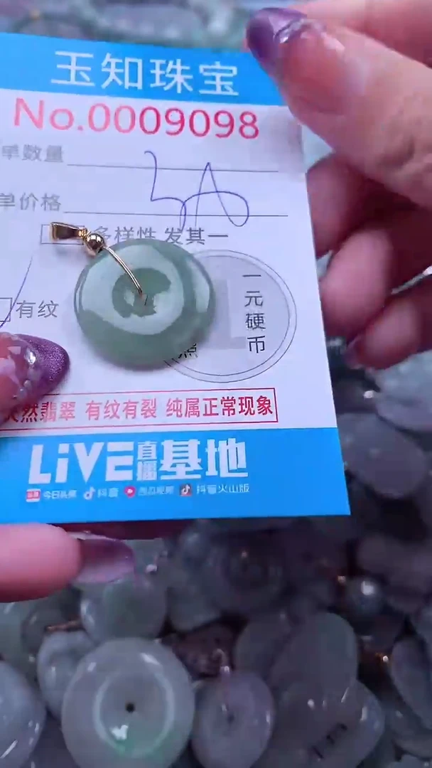 翡翠未镶嵌吊坠(不含链)9098