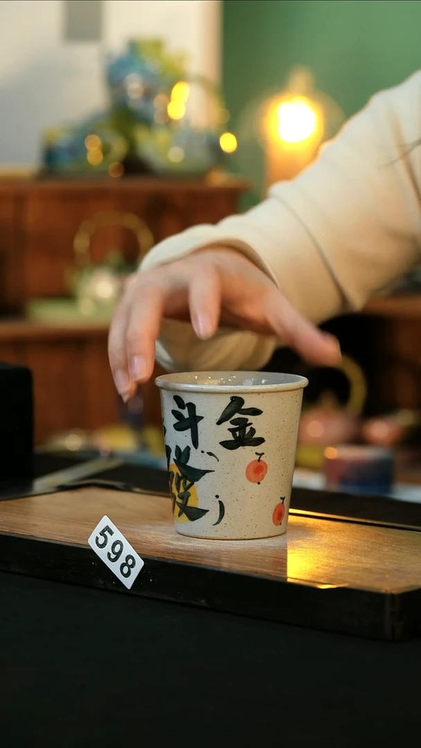 【闪购商品】杯手绘心瓷陶瓷浮力