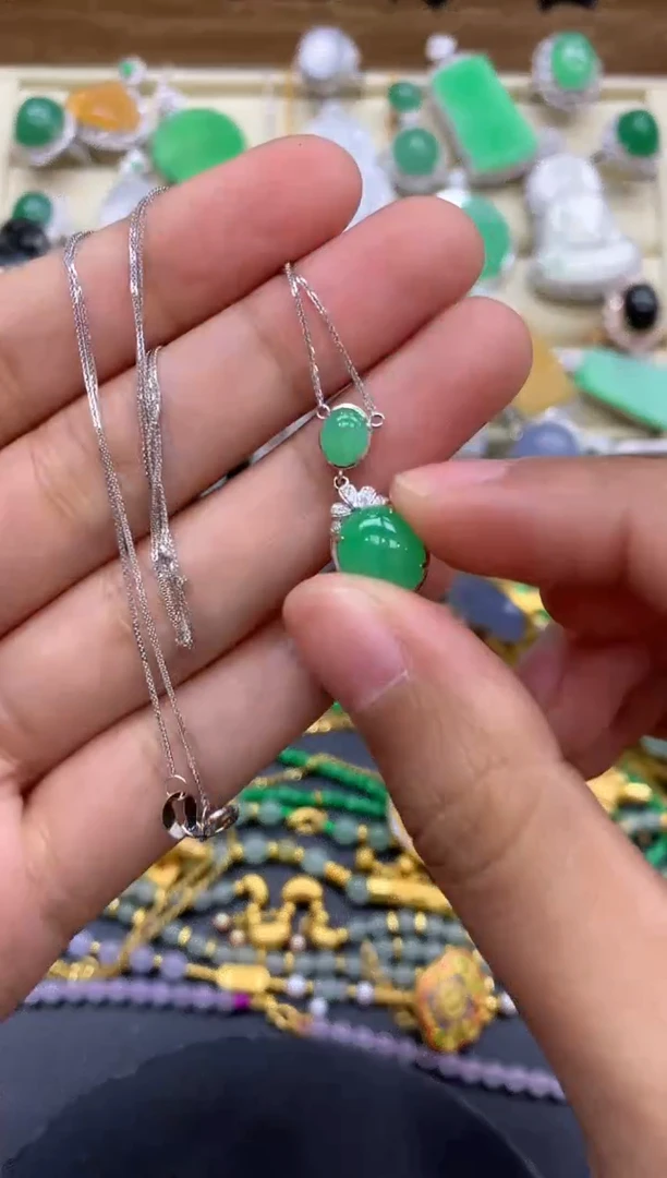 【闪购商品】翡翠颈饰18K金镶嵌276-中国好珍宝