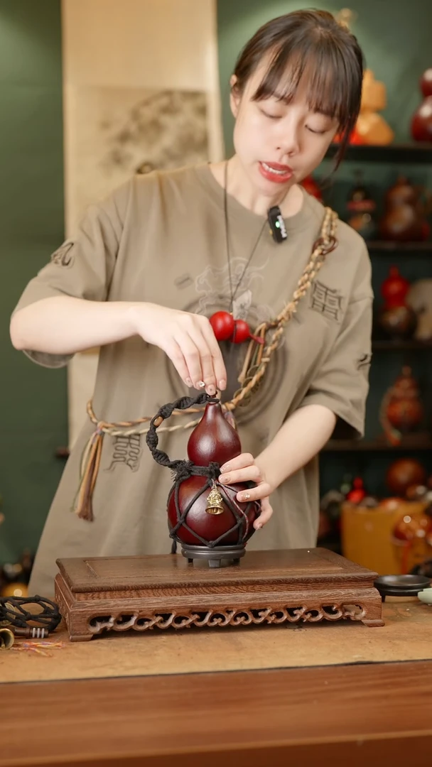 125号精品天然大漆酒葫芦一物一拍~