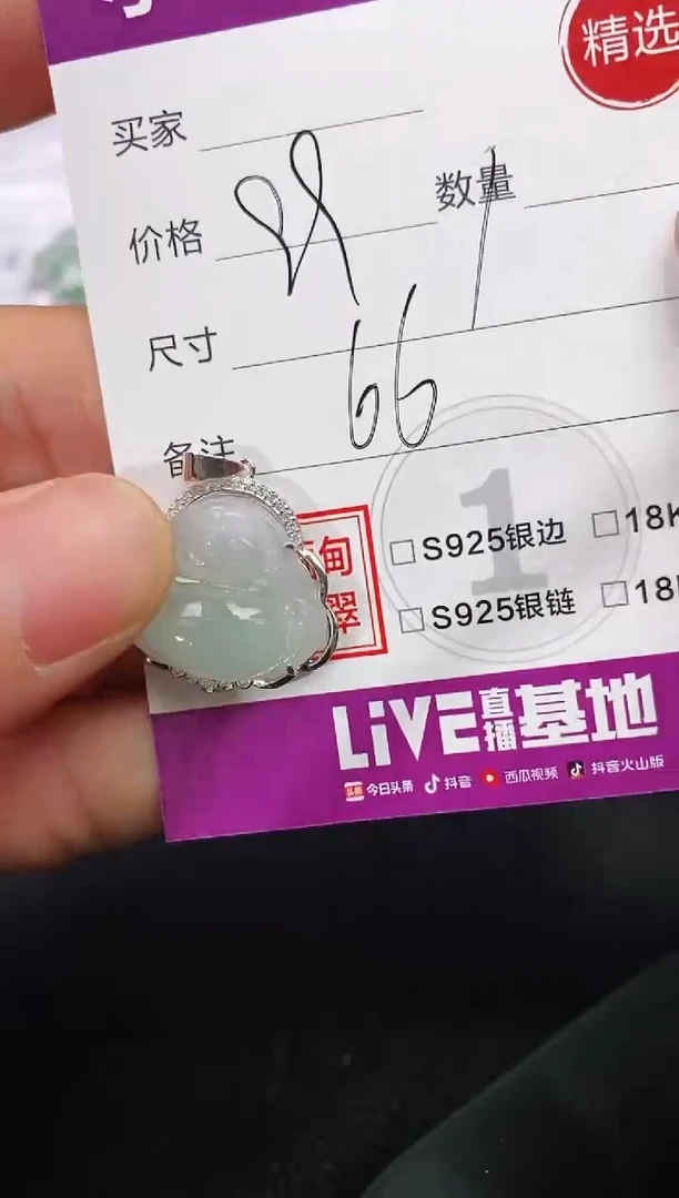 颈饰银S925镶嵌翡翠早*睡99