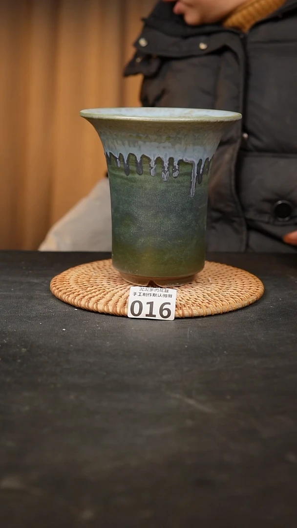 【闪购商品】瓷片016泥泥手工花盆口13