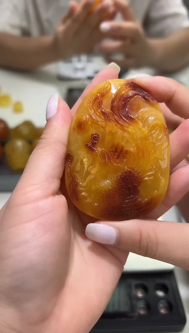 裸石琥珀未镶嵌琥珀蜜蜡吊坠