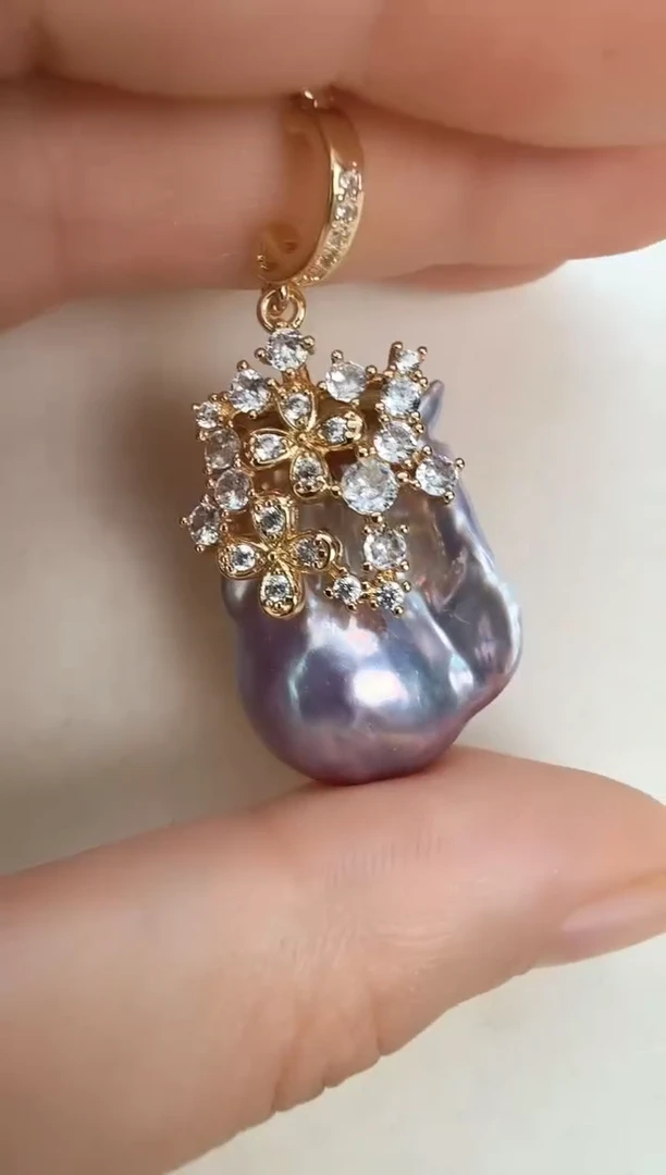 颈饰未镶嵌淡水珍珠繁星吊坠