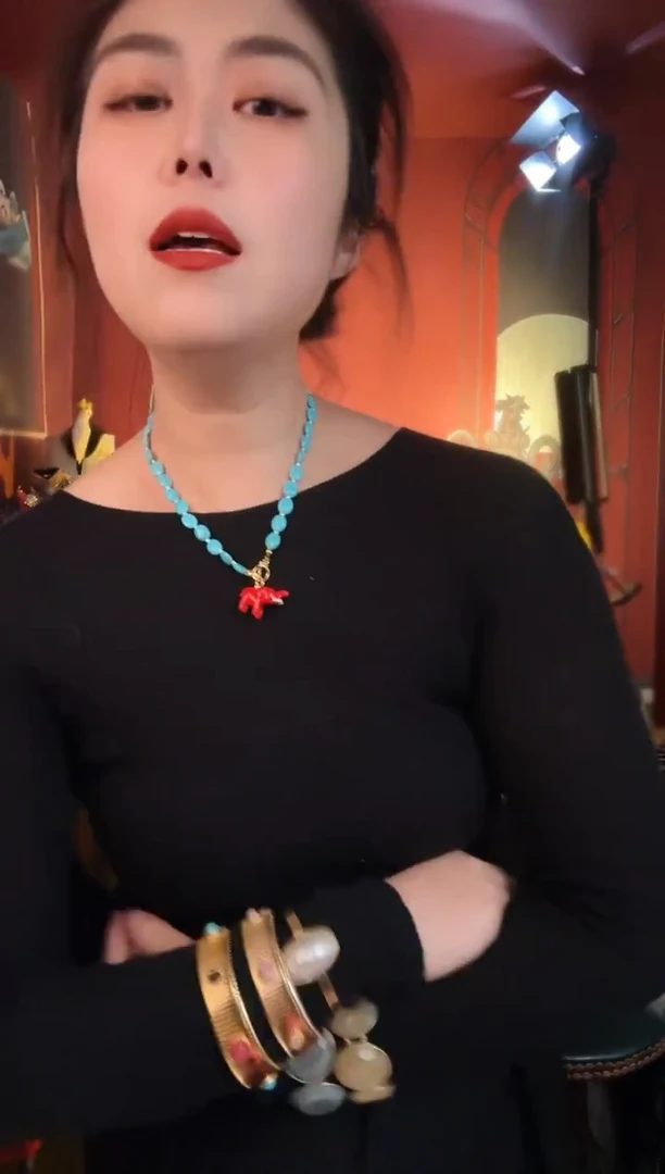 合金无合金无复古百搭小红象项链