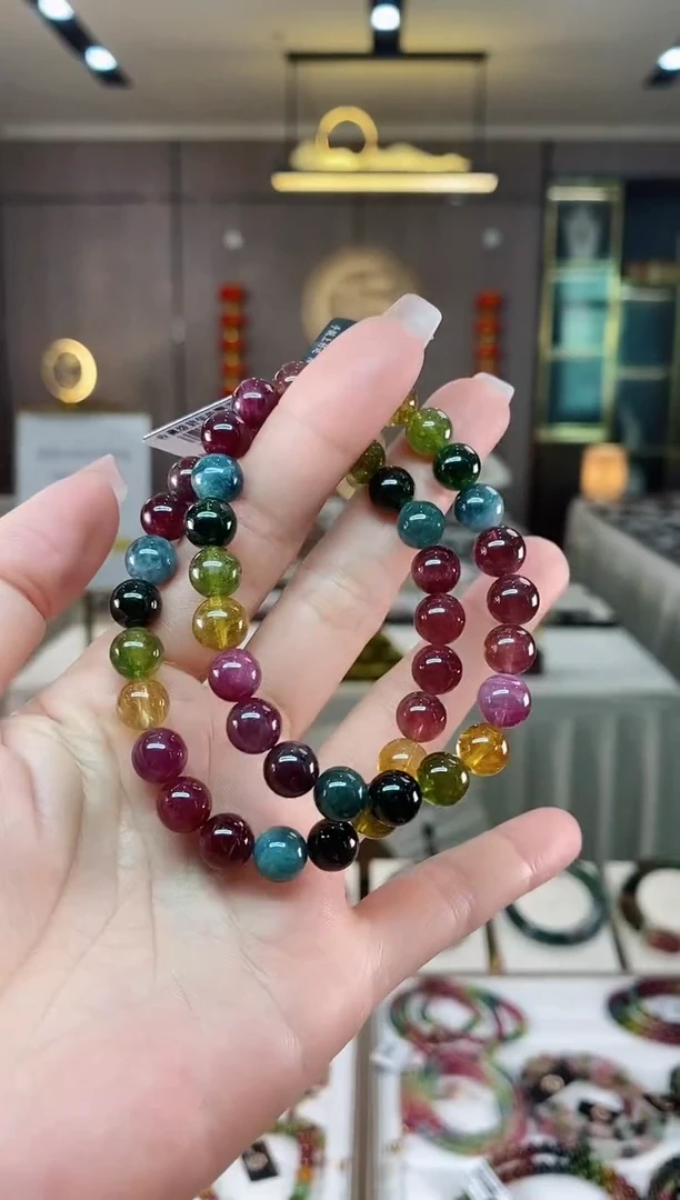 【闪购商品】碧玺单圈手串8mm+未镶嵌（多样性发一条）hon