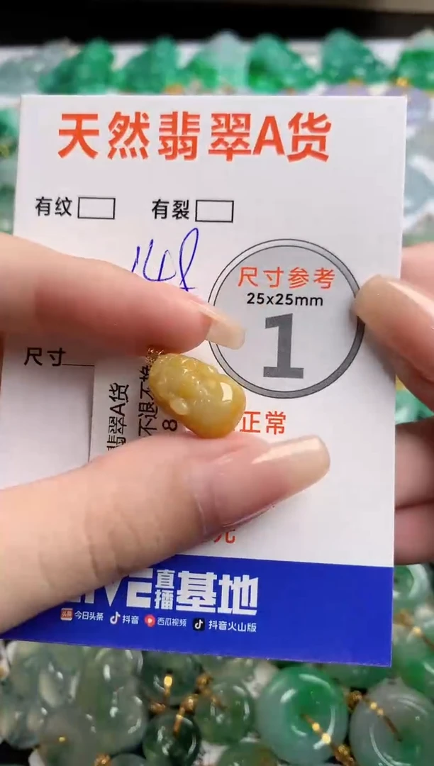 翡翠18K金镶嵌颈饰0449489309