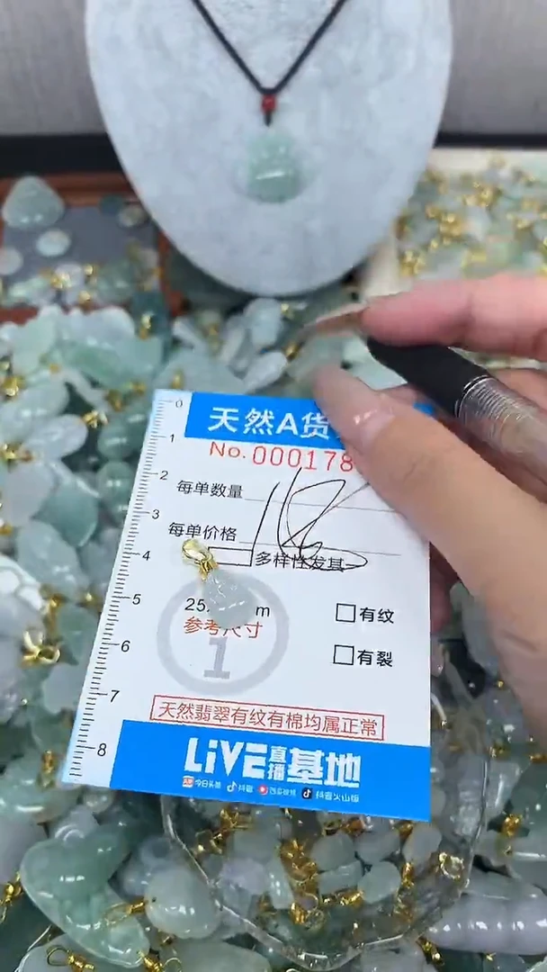 翡翠未镶嵌颈饰净货挂件-1783