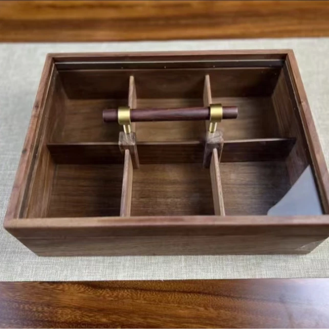 北美黑胡桃木纯手工茶盘隔热复古