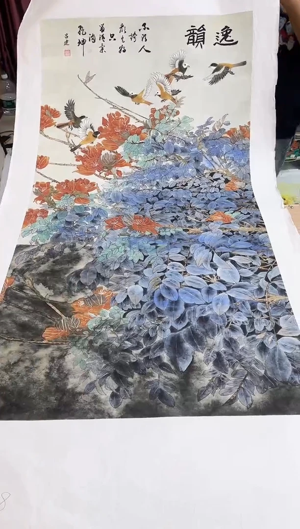 国画九霄甄选国画作品zhb068