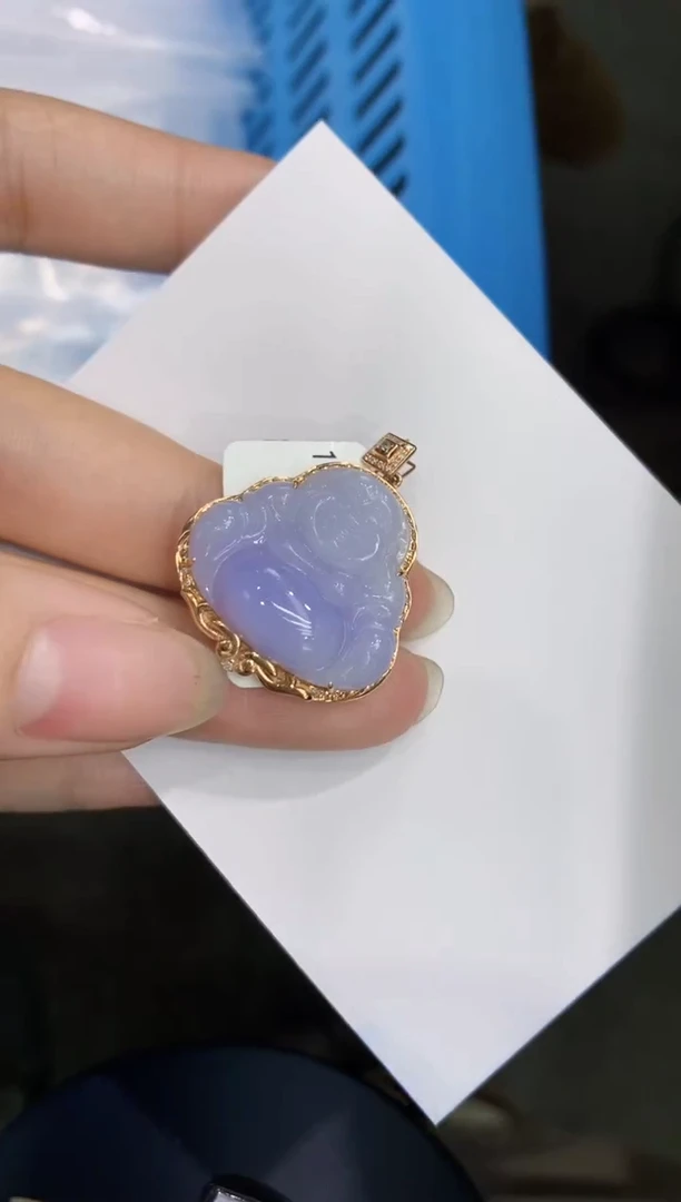 【闪购商品】翡翠颈饰18K金镶嵌8888888888