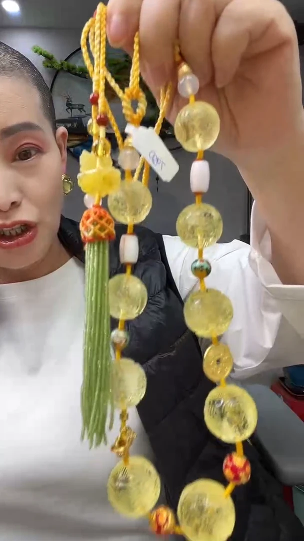 琥珀颈饰未镶嵌项链