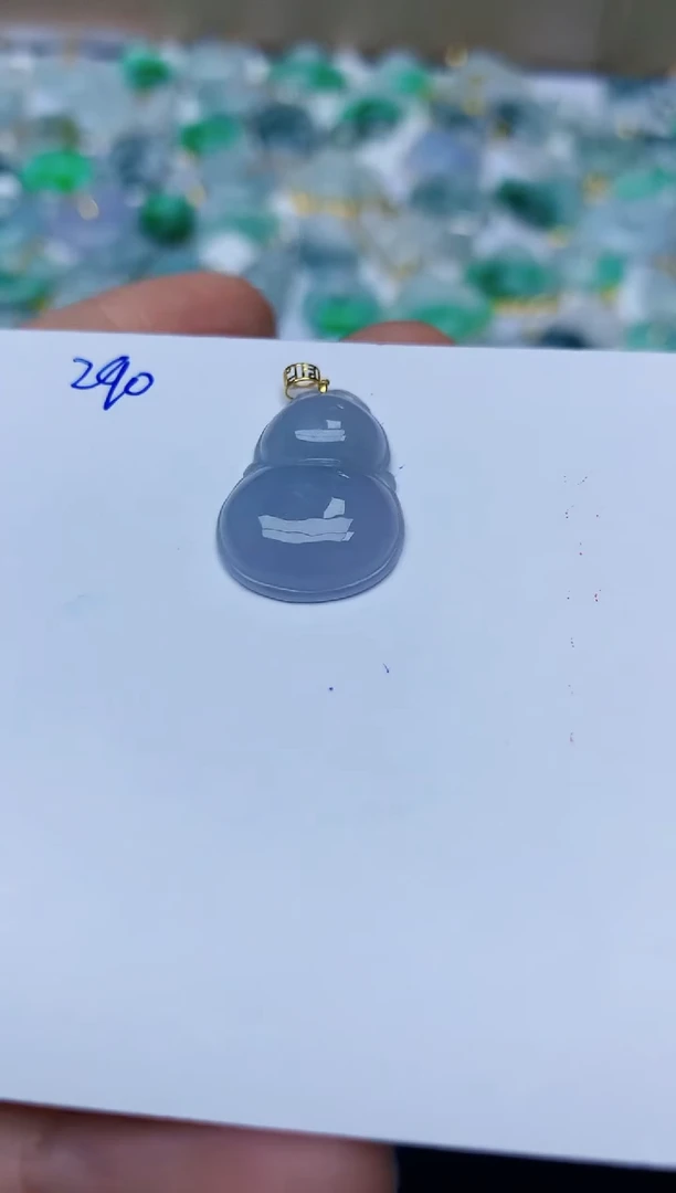 【闪购商品】翡翠颈饰18K金镶嵌天然翡翠A货