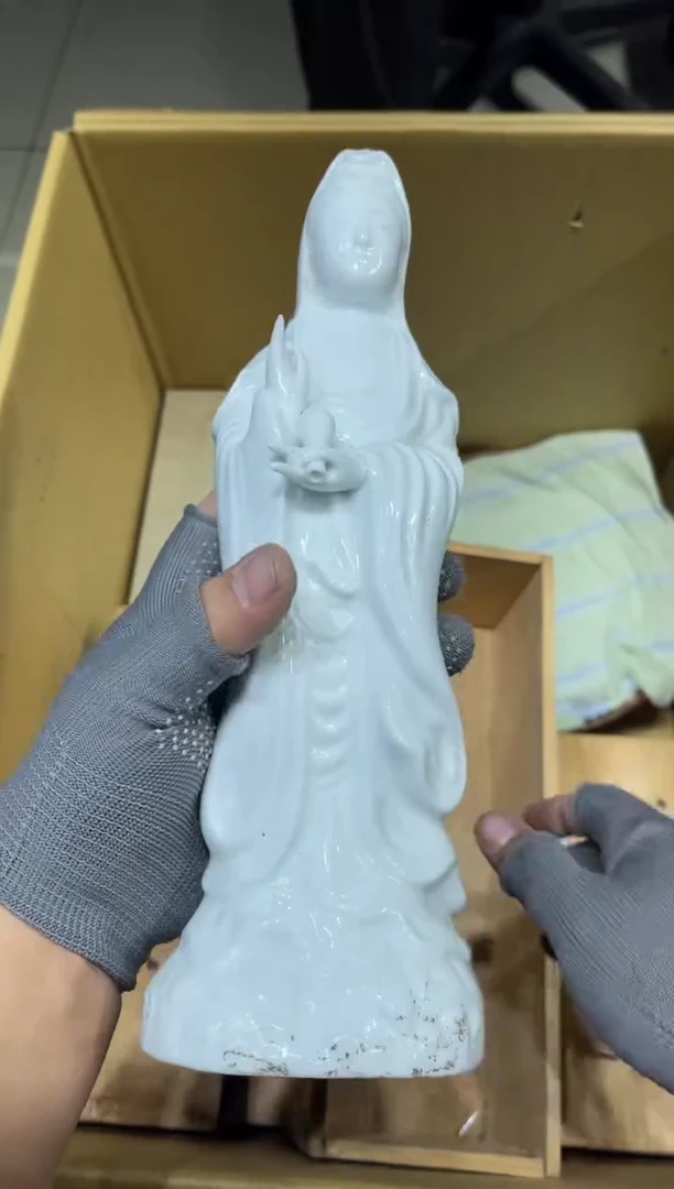 447 超润白瓷带底款 全新 茶摆件